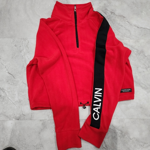 Calvin Klein Large quarter zip performance sweater. - Picture 8 of 12